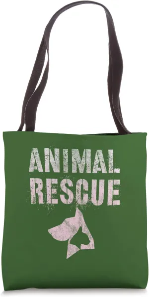 Vintage ANIMAL RESCUE Adopt Shelter Search Rescue Adoption Tote Bag