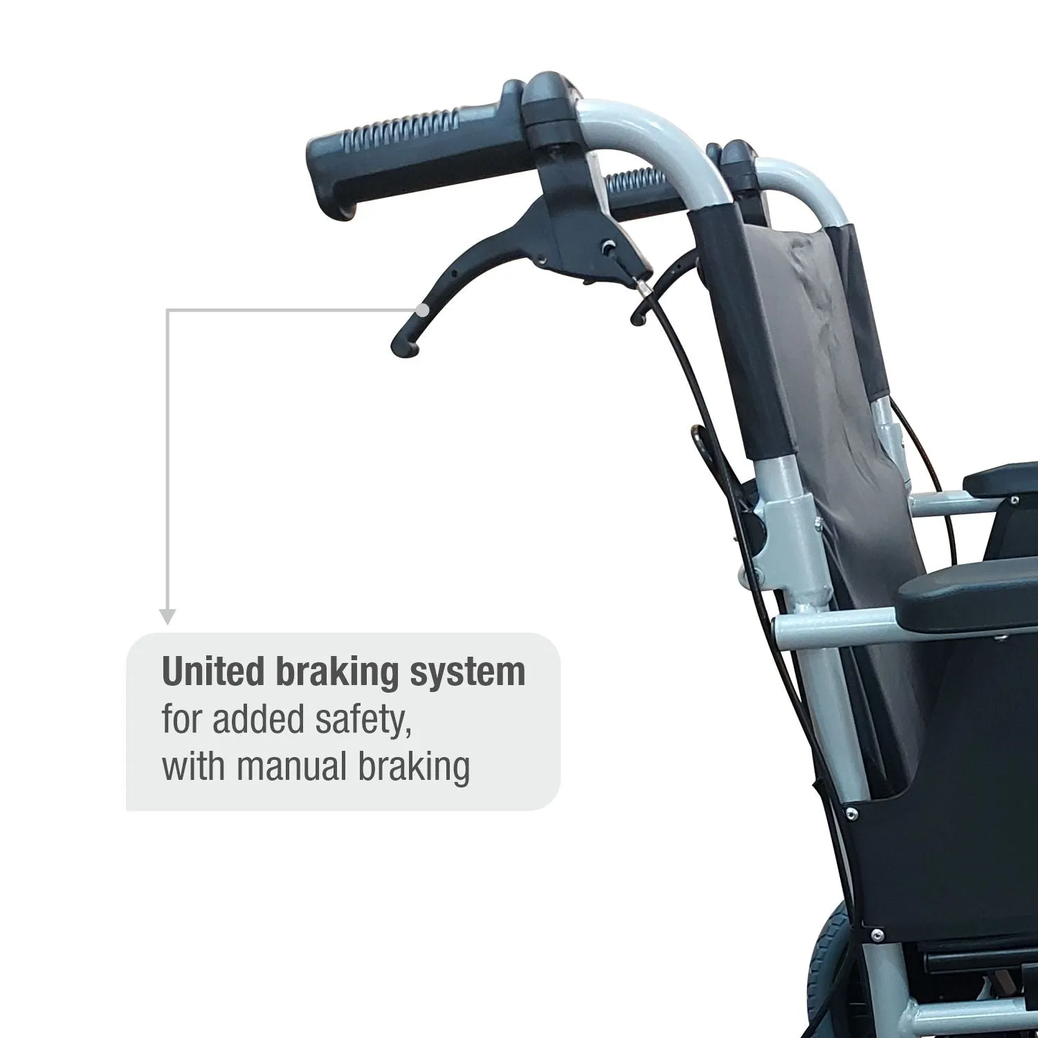 VMS Careline Foldable Transit Wheelchair TRAVERSE