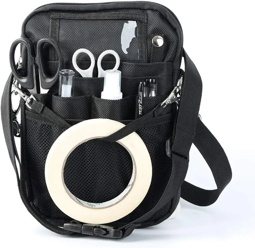 Waist bag,Nursing Pack for/Medical Gear Pocket,Tape Holder,Utility Storage for Stethoscopes,Bandage Scissors, Su