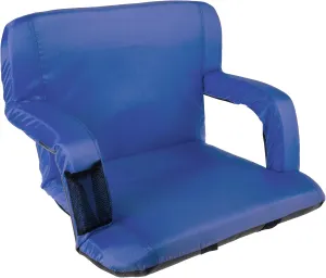 Wakeman Outdoors Wide Stadium Seat Chair Bleacher Cushion- Padded Back Support, Armrests