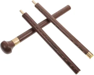 Walking Cane for Balance Collapsible Hiking Poles Wooden Walking Stick