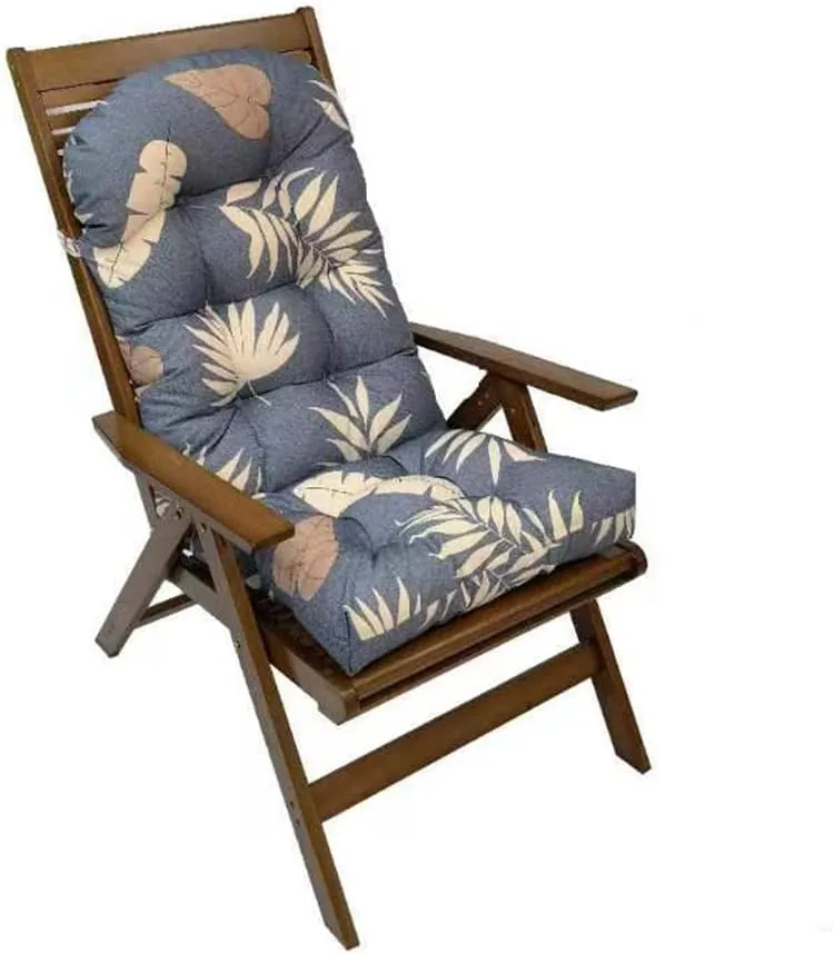 Waterproof Adirondack Chair Cushion,44inch Rocking Chair Cushion,High Back Patio Cushions Indoor and Outdoor Furniture Chair Cushions Pads with Ties (Style B)