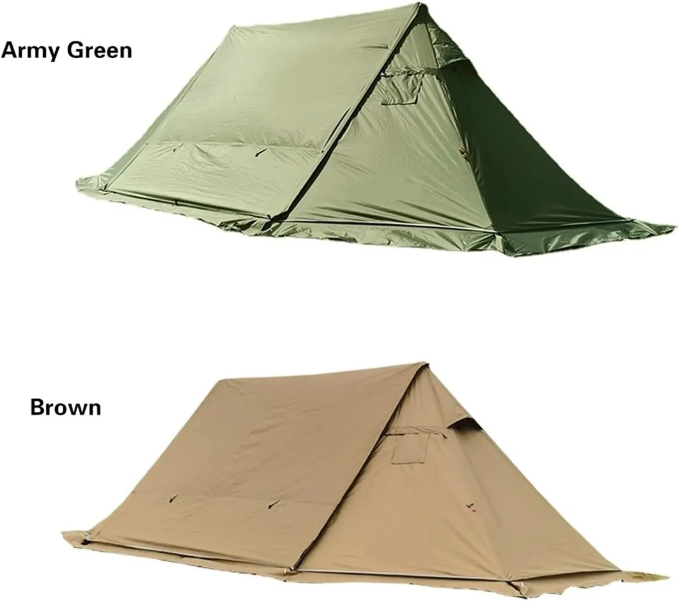 Waterproof Camping Tent 4 Outdoor Season Tent Windproof Family Sun Shelter Backpacking Travel Beach Equipment (Green Oxford Clot)