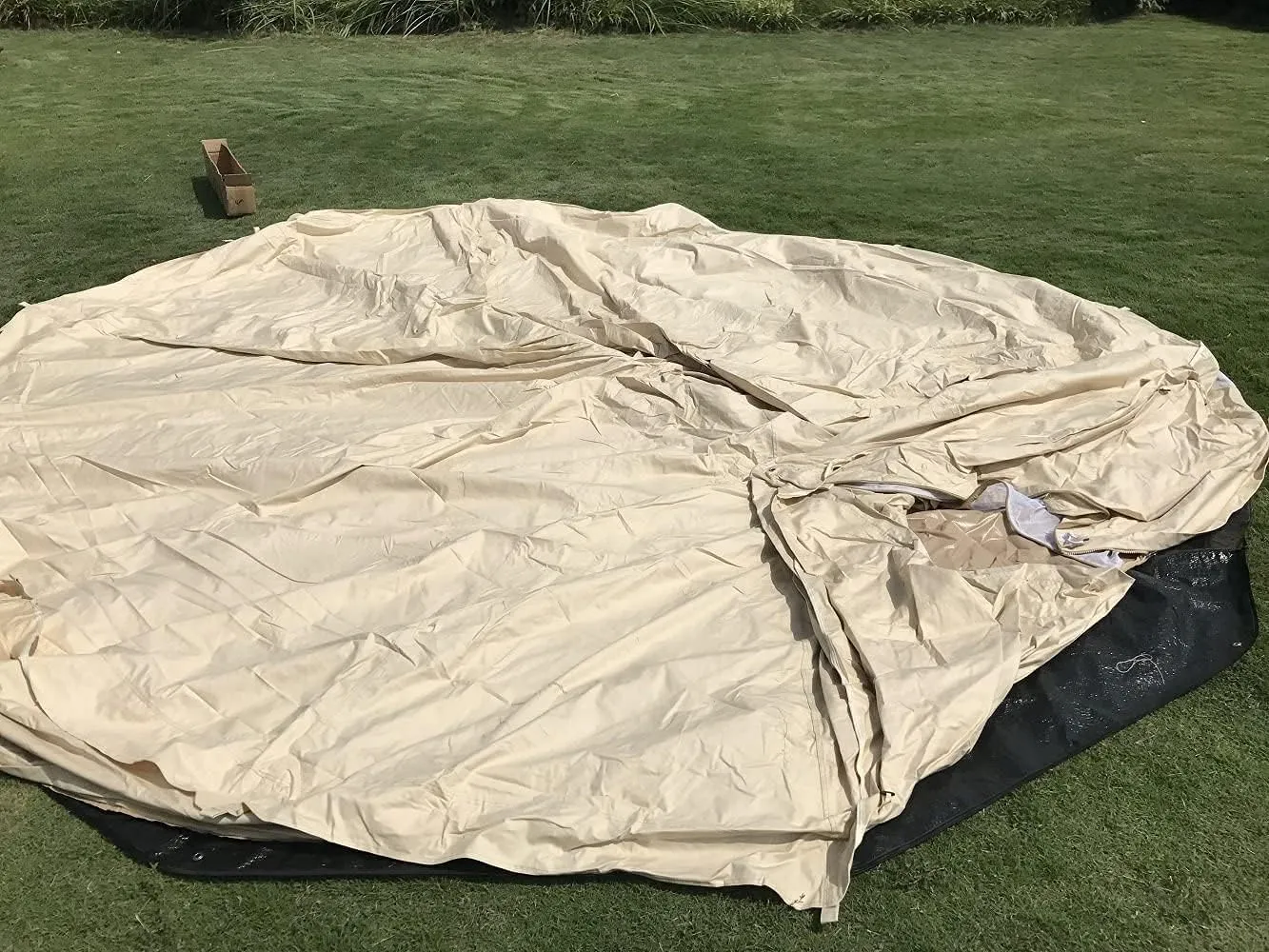 Waterproof Outdoor Ultralight Anti-Dirty Mat PE Footprints for 3M 4M 5M 6M Bell Tent Picnic Round Portable Tarps Camping