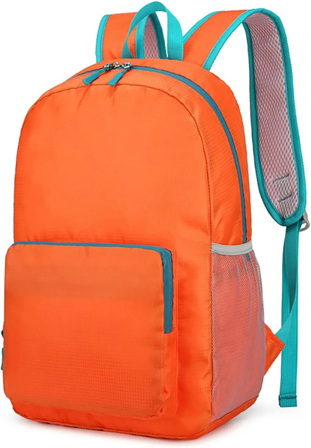 Waterproof Ultralight Foldable Backpack for Outdoor Travel & Camping, 16-Inch Packable Daypack (Orange)