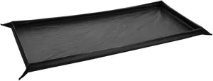 Watertight Camping Ground Sheet 210D Oxford Bath Bathtub Shape Floor Mat Outdoor Ultralight Tent Mat Tarp Beach Picnic Mat (Color : Black, Size : 200x120cm)