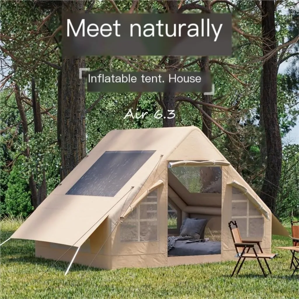Weatherproof Tents Portable Folding Camping Tent, Free to Set Up, Rainproof Camping Tent, Inflatable Tent, Camping Equipment Camping and Hiking Tents