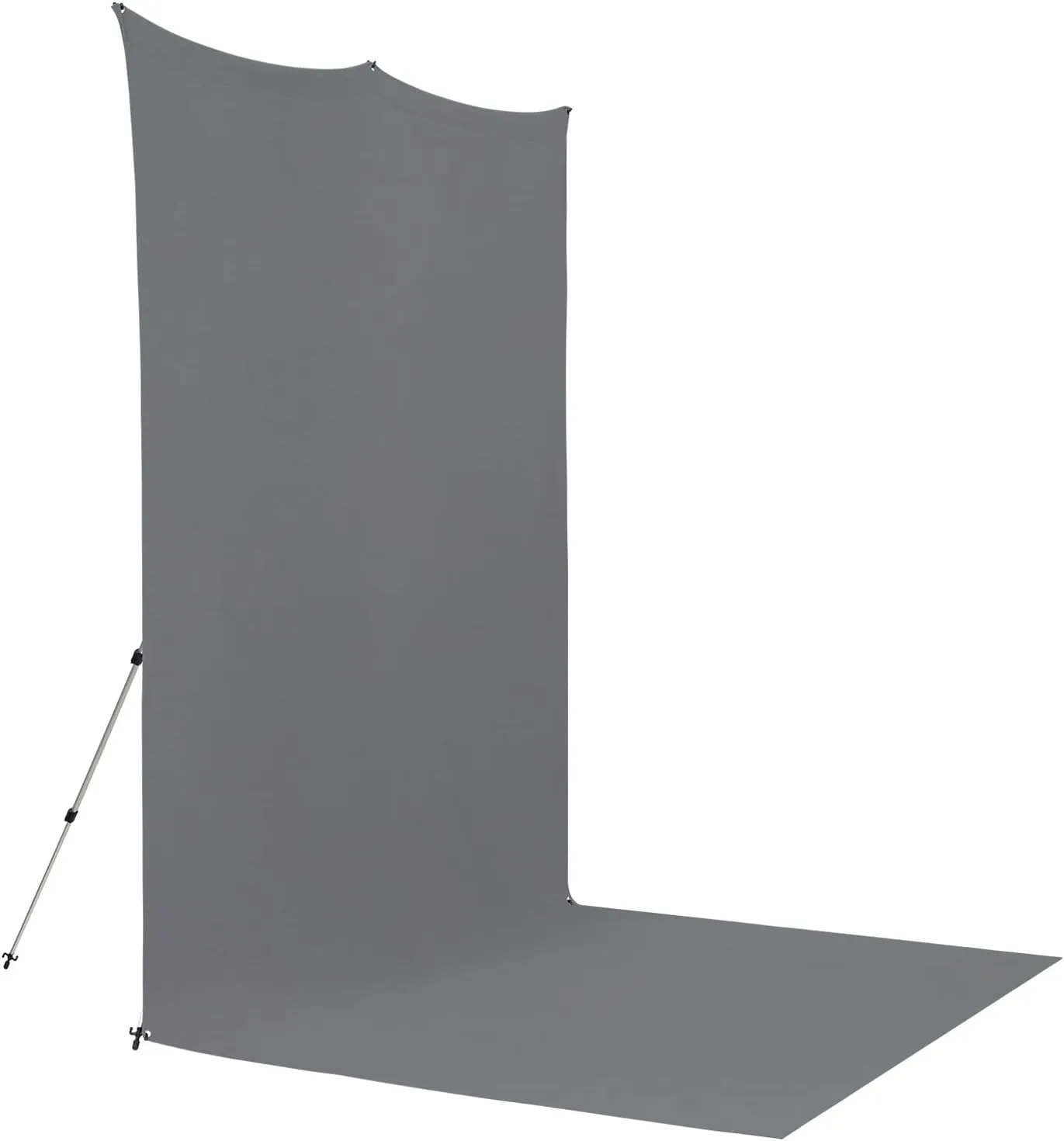 Westcott X-Drop Pro Wrinkle-Resistant 8' x 13' (2.44 x 3.96m) Sweep Backdrop for Full-Body Photos & Group Portraits, Video Interviews & Photo Booths - Portable and Travel Friendly (Neutral Gray)