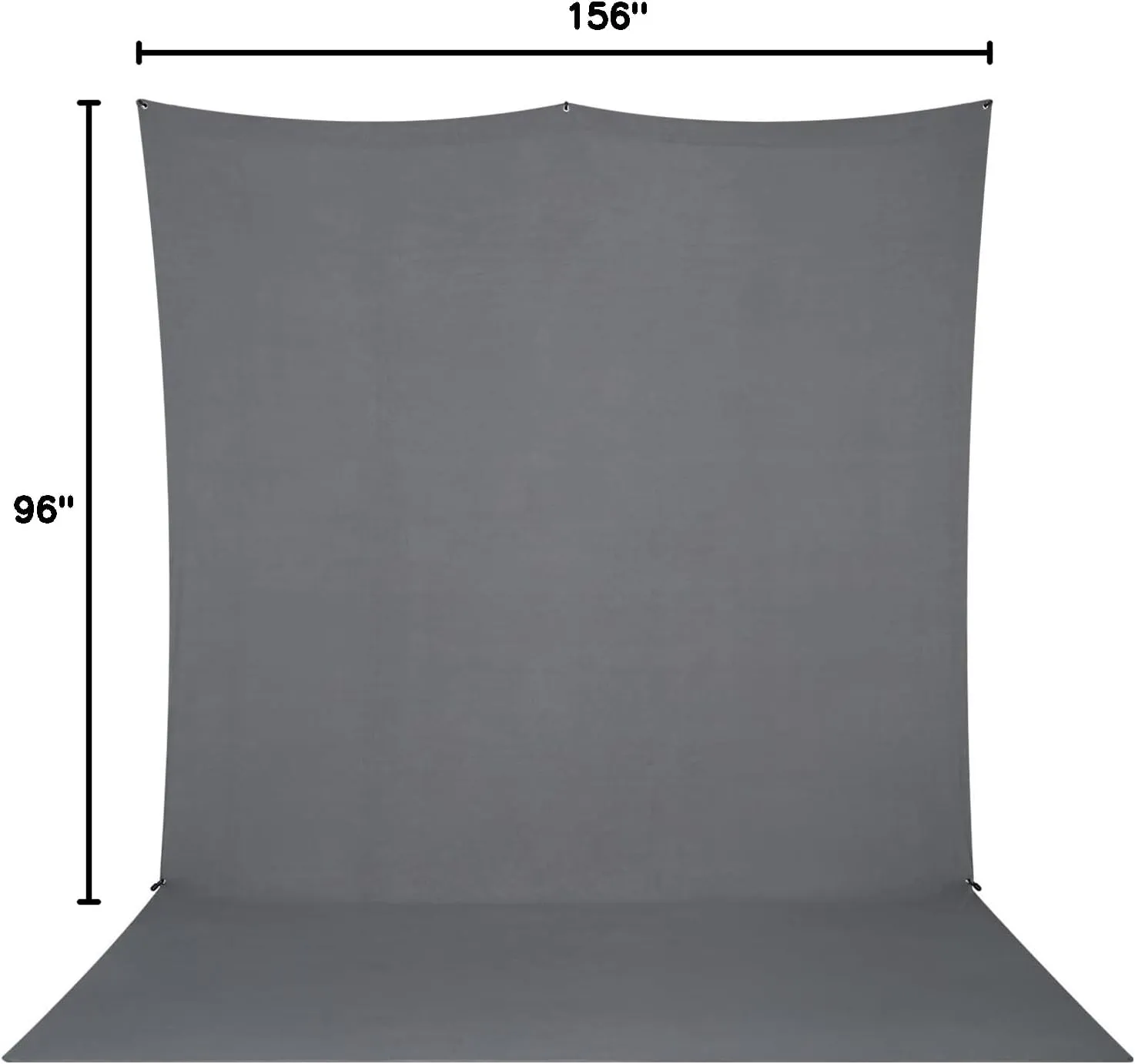 Westcott X-Drop Pro Wrinkle-Resistant 8' x 13' (2.44 x 3.96m) Sweep Backdrop for Full-Body Photos & Group Portraits, Video Interviews & Photo Booths - Portable and Travel Friendly (Neutral Gray)