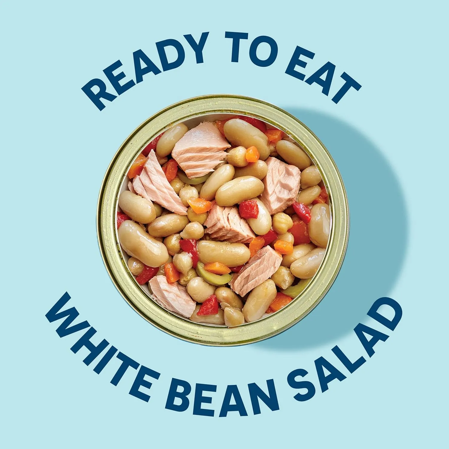 Wild Planet Ready-To-Eat Wild Tuna White Bean Salad With Organic Chickpeas, Carrots, Red Peppers & Green Olives 5.6oz (Pack Of 12)
