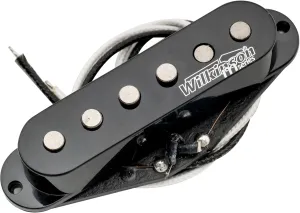 Wilkinson Vintage Tone Alnico 5 Staggered Single Coil Neck Pickup for Strat Style Electric Guitar, Black