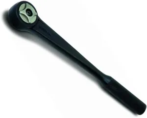 Williams JHWBS-52A 1/2-Inch Drive Round Head Ratchet with Black Industrial Finish, Knurled Grip Handle, Double Pawl Design, 72 Tooth Gear Engagement - 11-5/16 Inches