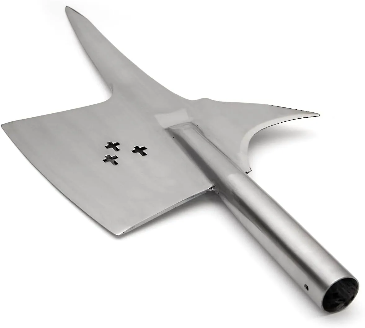 Windlass High Carbon Steel Swiss Halberd Head Spear Axe Hand Forged LARP Cosplay Reenactment Display