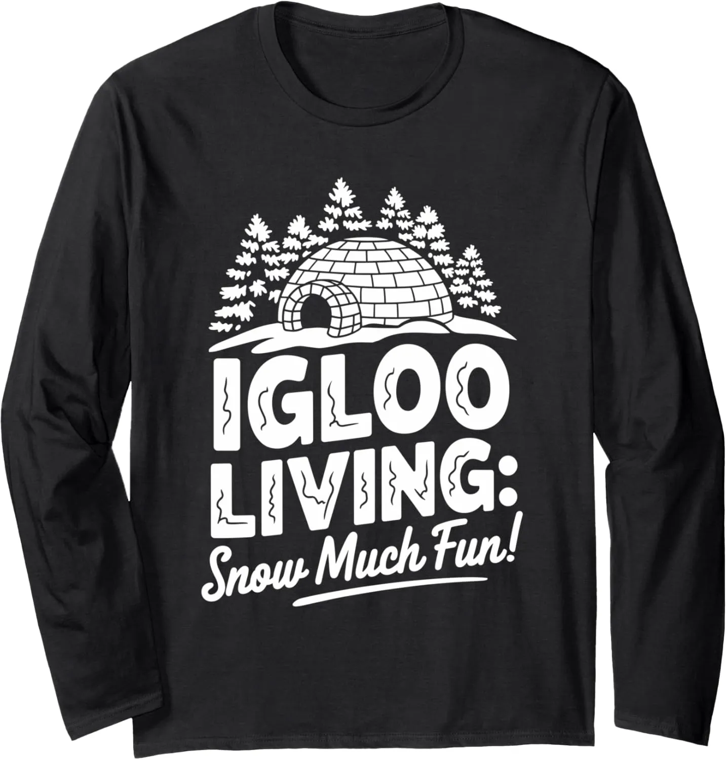 Winter Survival Inuit Culture Snow Structure Polar Regions Long Sleeve T-Shirt