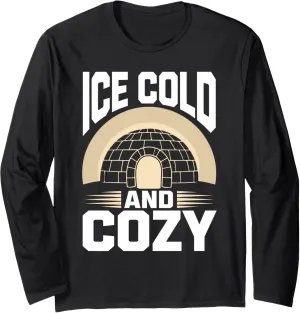 Winter Survival Inuit Culture Snow Structure Polar Regions Long Sleeve T-Shirt