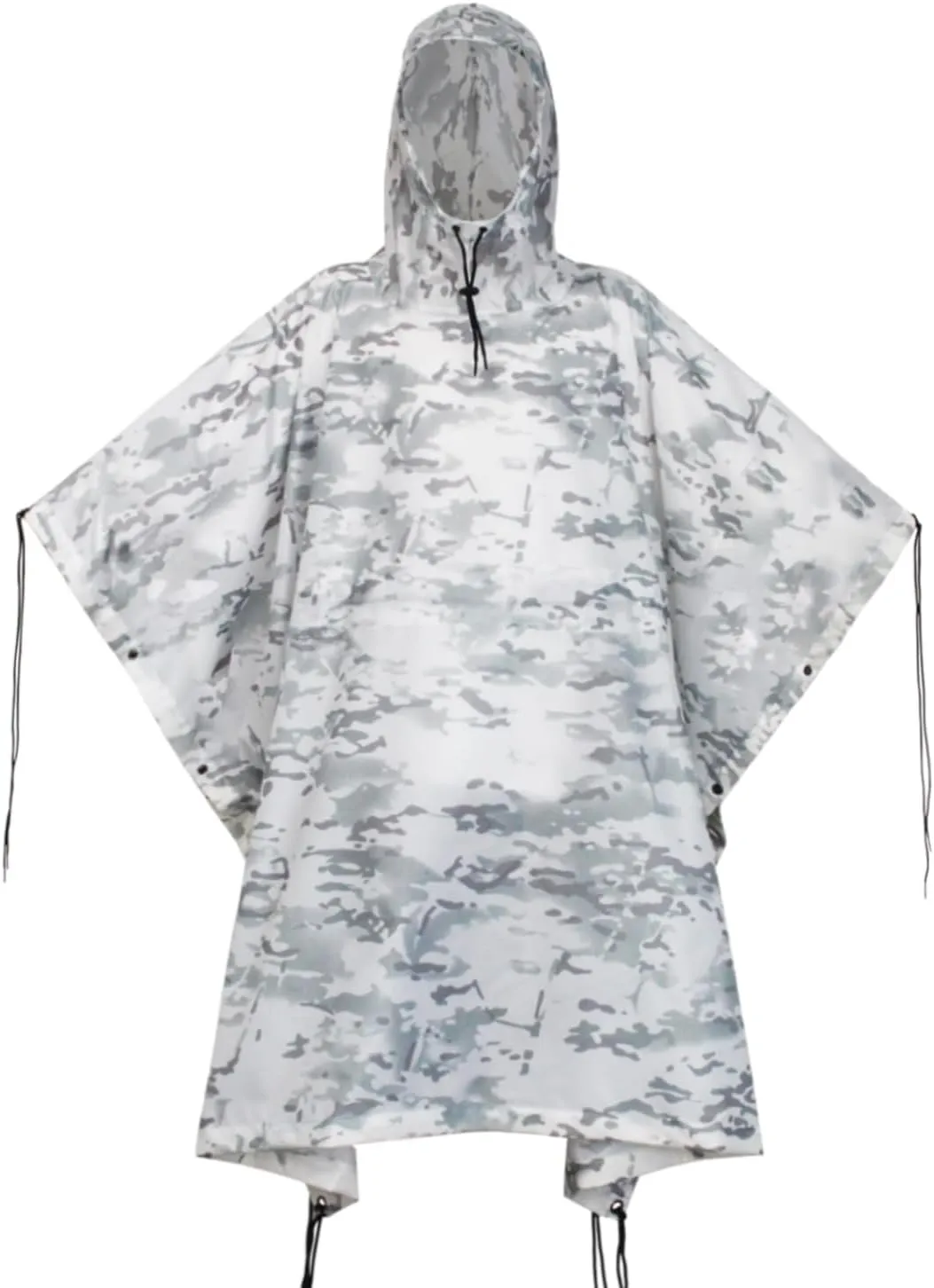 WINWAY Military Rain Poncho Camouflage Poncho Waterproof Lightweight Raincoat for Outdoor Hunting Hiking Camping