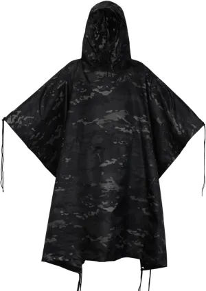 WINWAY Military Rain Poncho Camouflage Poncho Waterproof Lightweight Raincoat for Outdoor Hunting Hiking Camping