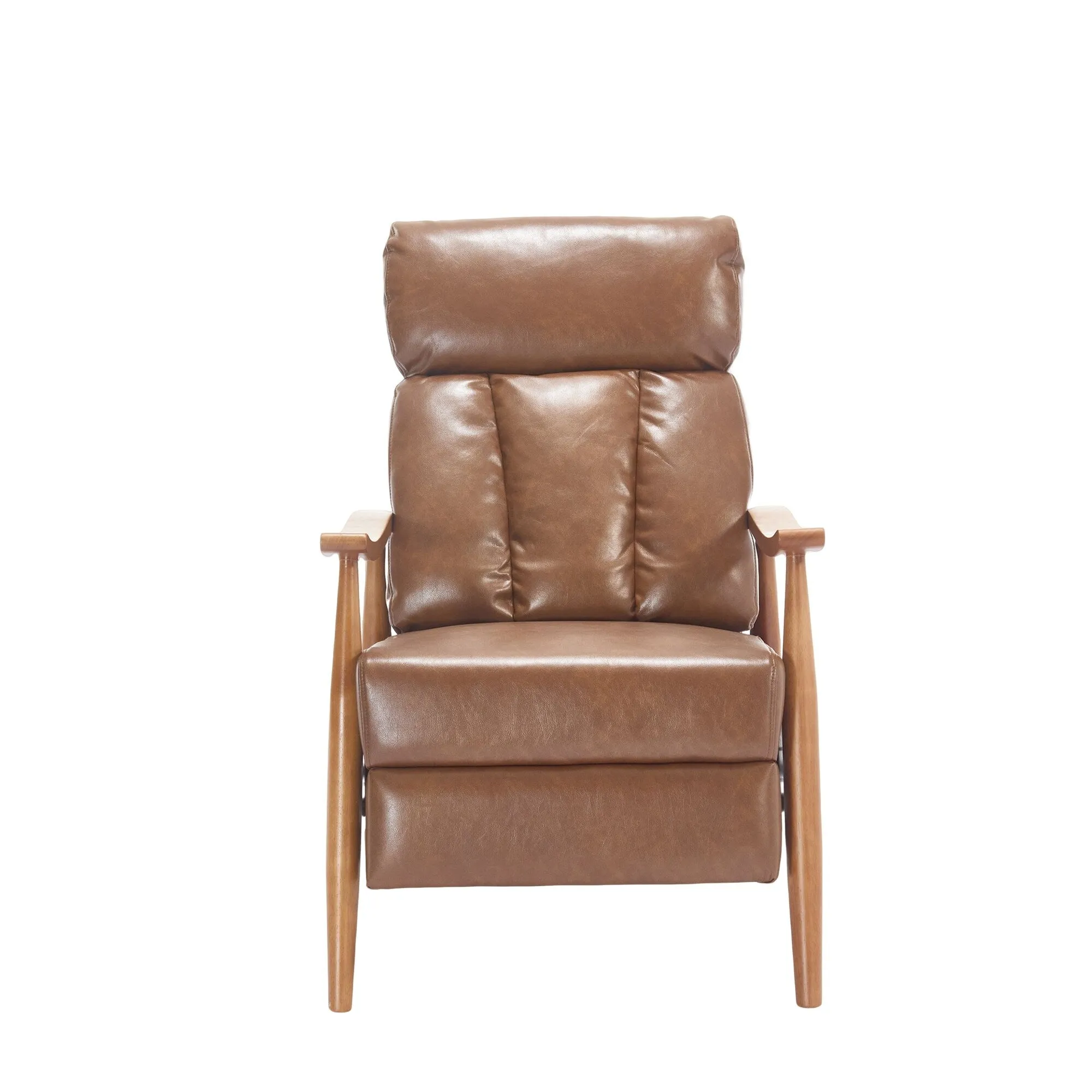 Wood Frame Armchair, Modern Accent Chair Lounge Chair for Living Room