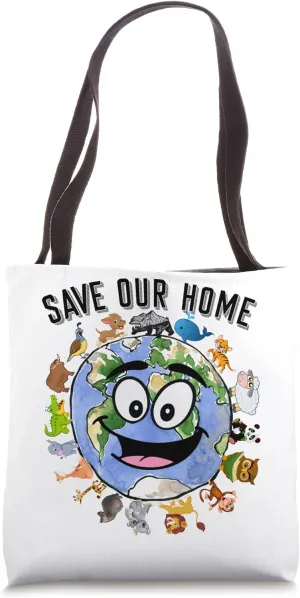 World Animal Day World Wildlife Save The Earth Save Our Home Tote Bag