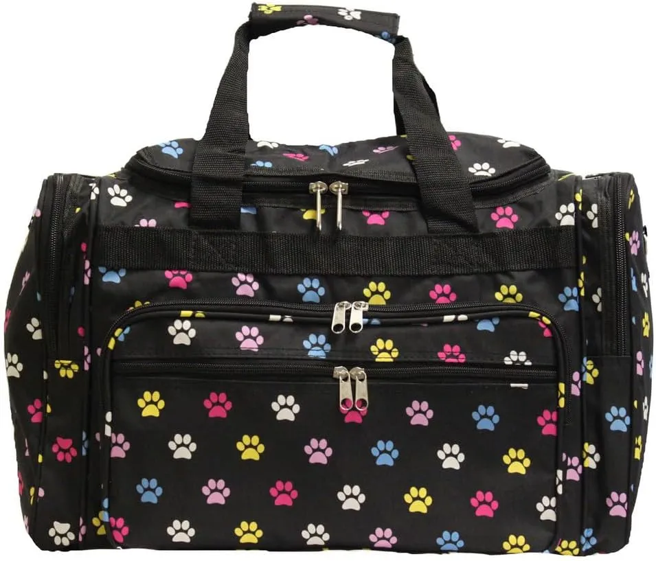 World Traveler 81T16-589 Duffle Bag, One Size, Multi Paws