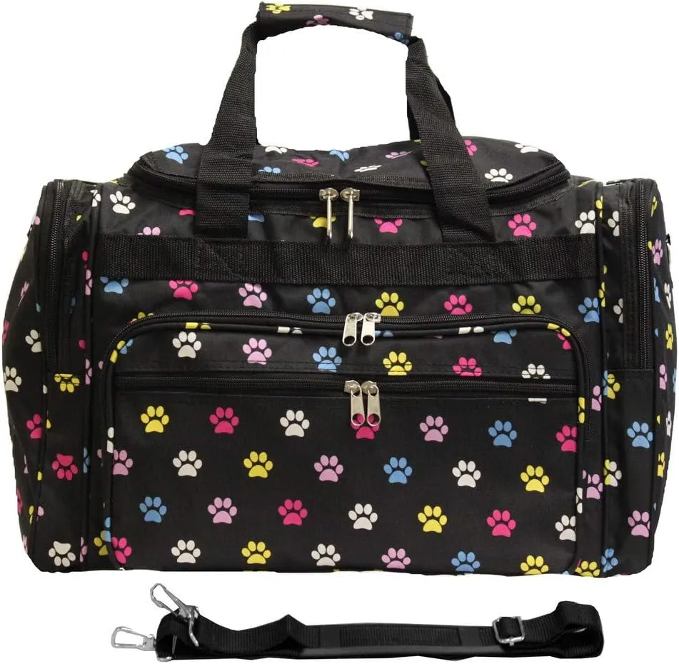 World Traveler 81T16-589 Duffle Bag, One Size, Multi Paws