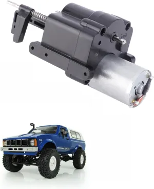 WPL Motor Upgrade Kit,2-Speed Metal Gearbox & High-Torque Servo for C24 RC Cars,1/16 Scale Metal-ABS Hybrid Transmission System