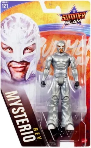 WWE Mattel Rey Mysterio Action Figure Series 121 Action Figure Posable 6 in Collectible for Ages 6 Years Old and Up,Multi