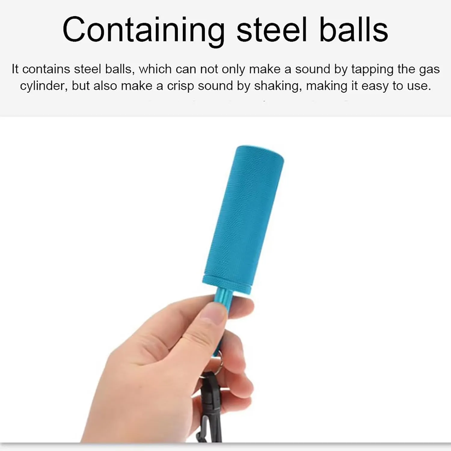 WYYHAA Scuba Diving Stick, Aluminum Alloy Diving Rattle, 360° Diving Pointer with Clip for Underwater Shaker Noise Maker Snorkeling