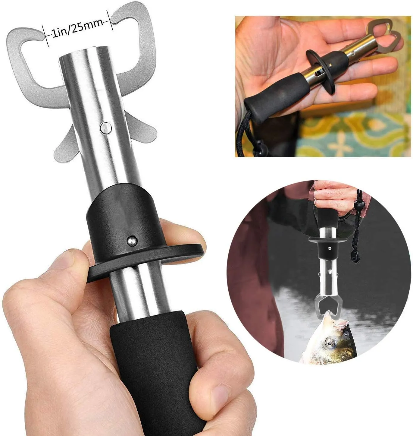 XBLACK Fishing Tool Kit Fishing Pliers Fish Gripper Fishing Scale Fish Grip Tools Set Saltwater Resistant Fishing Gear