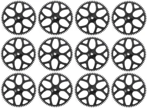 Yantinos 12Pcs Main Gear For Yantinos V911S V977 V988 V930 V966 XK K110 K110S RC Helicopter Airplane Drone Spare Parts Accessories - (Color: Black)
