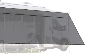 Yescom 6'x19' RV Awning Sun Shade Screen Black Mesh UV Blocker RV Awning Shade for Camping Trailer Camper Patio Outdoor