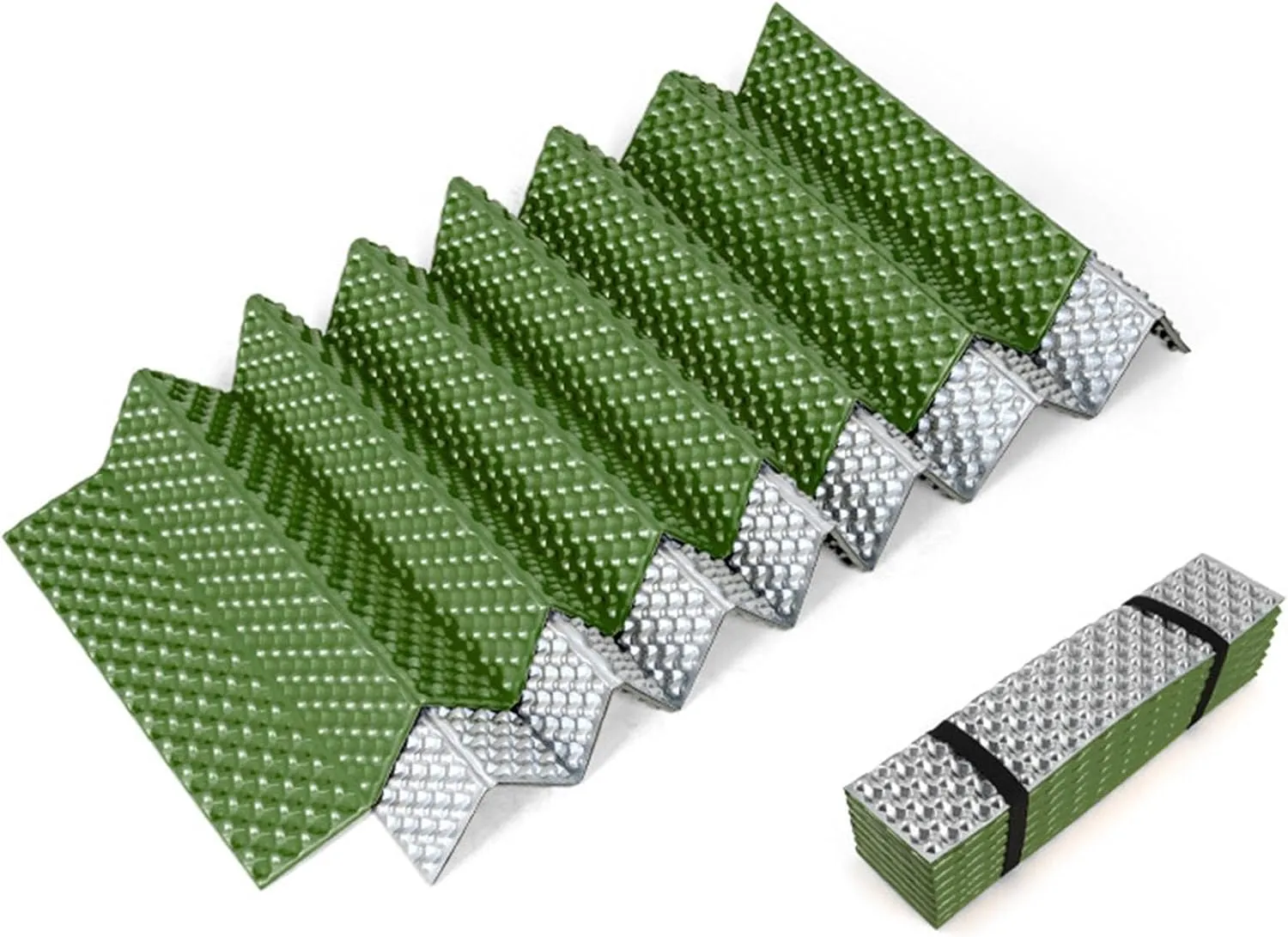 YIJU Foldable Sleeping Pad Picnic Mat Comfortable Portable Compact Camping Pad Camping Waffle Mat for Indoor Camping Tent Fishing