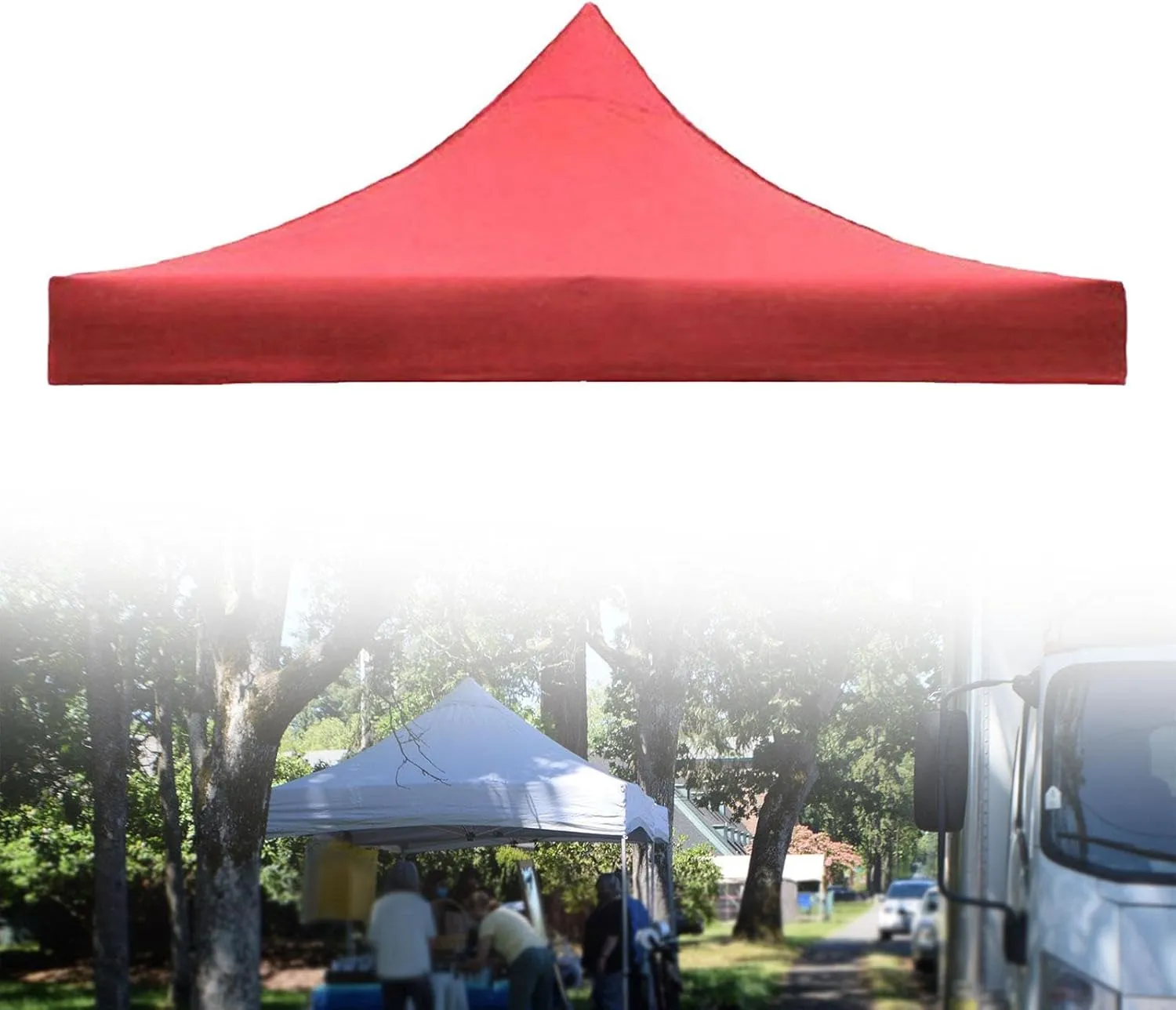 Yiju Tent Top Cover Replacement, Canopy Cover Only, Multipurpose Oxford Cloth Rain Tarp Tarpaulin Shelter for Camping Outdoor