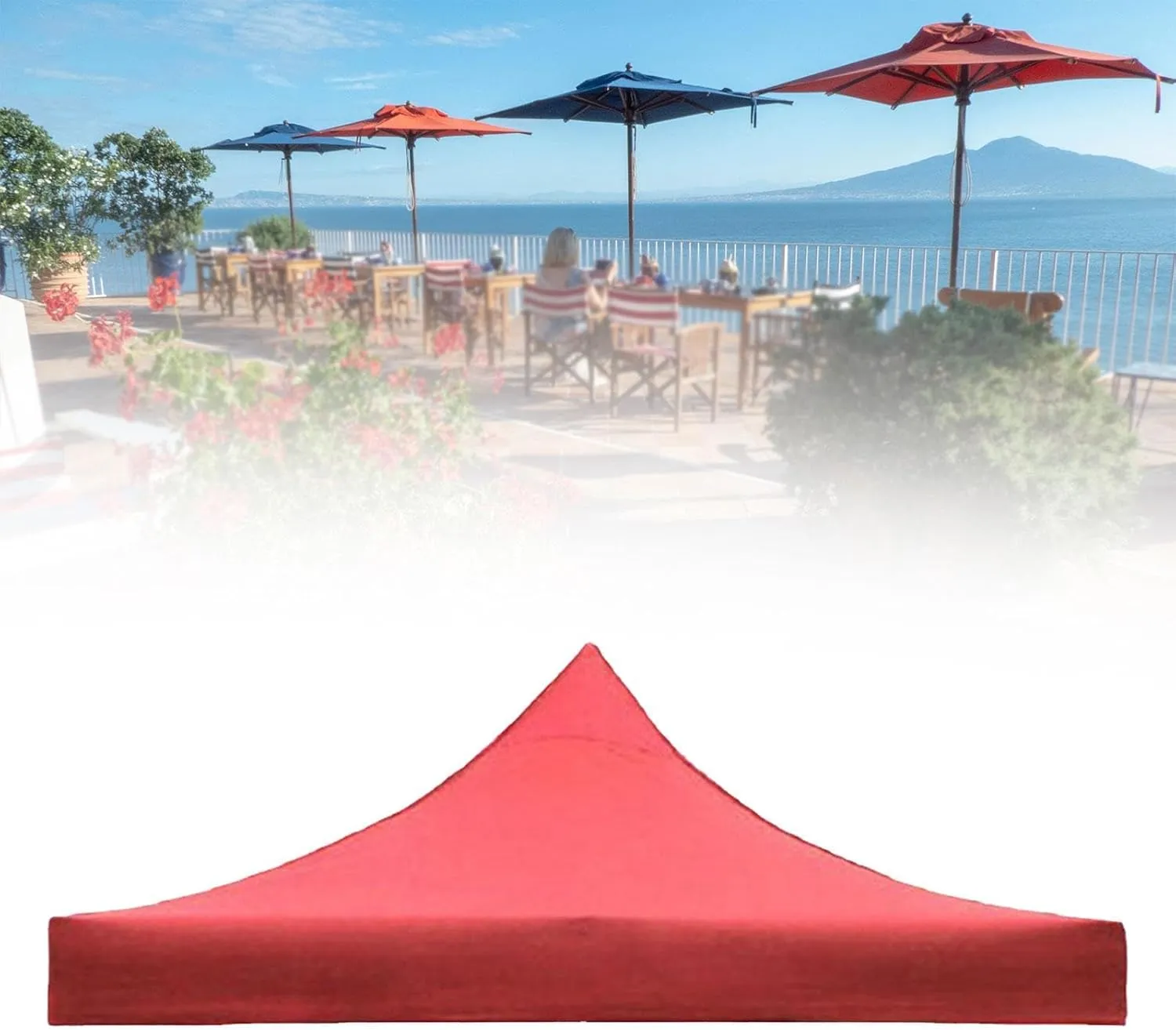 Yiju Tent Top Cover Replacement, Canopy Cover Only, Multipurpose Oxford Cloth Rain Tarp Tarpaulin Shelter for Camping Outdoor