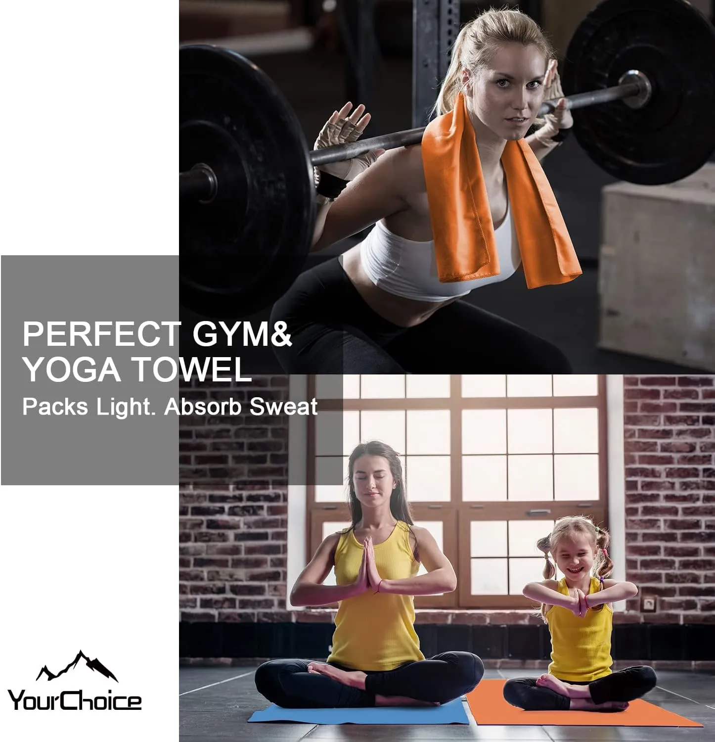 Your Choice Quick Dry Towel - Super Absorbent Microfiber for Gym, Travel, Camping | Ultra Compact & Lightweight