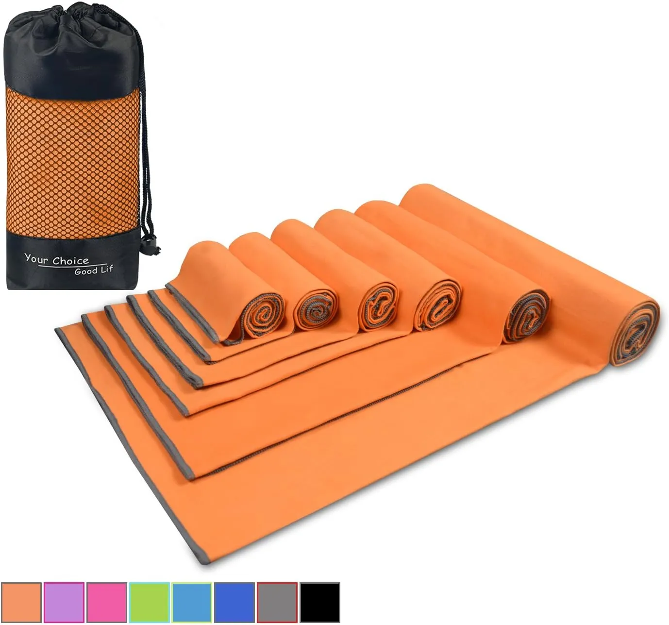 Your Choice Quick Dry Towel - Super Absorbent Microfiber for Gym, Travel, Camping | Ultra Compact & Lightweight