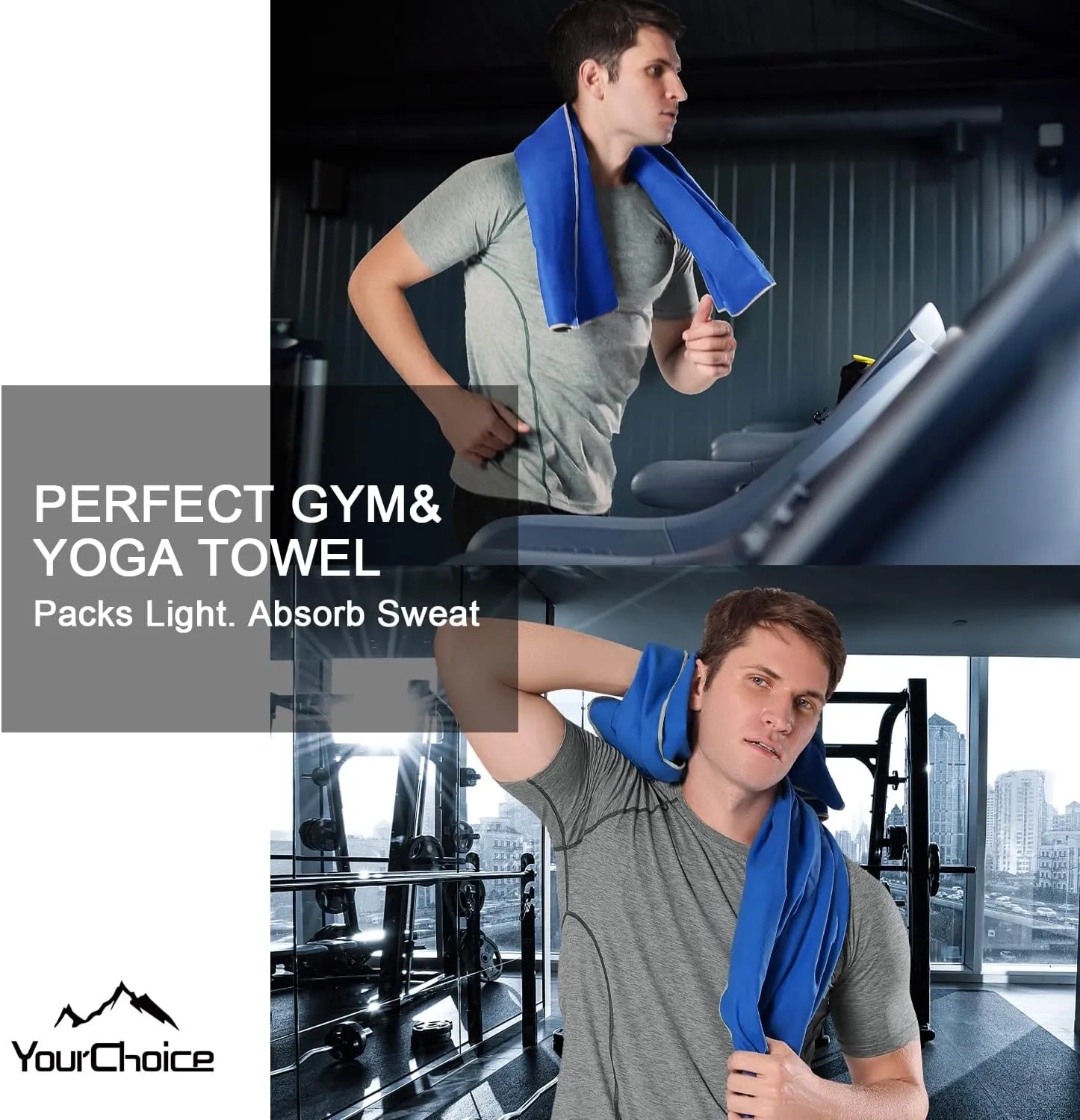 Your Choice Quick Dry Towel - Super Absorbent Microfiber for Gym, Travel, Camping | Ultra Compact & Lightweight
