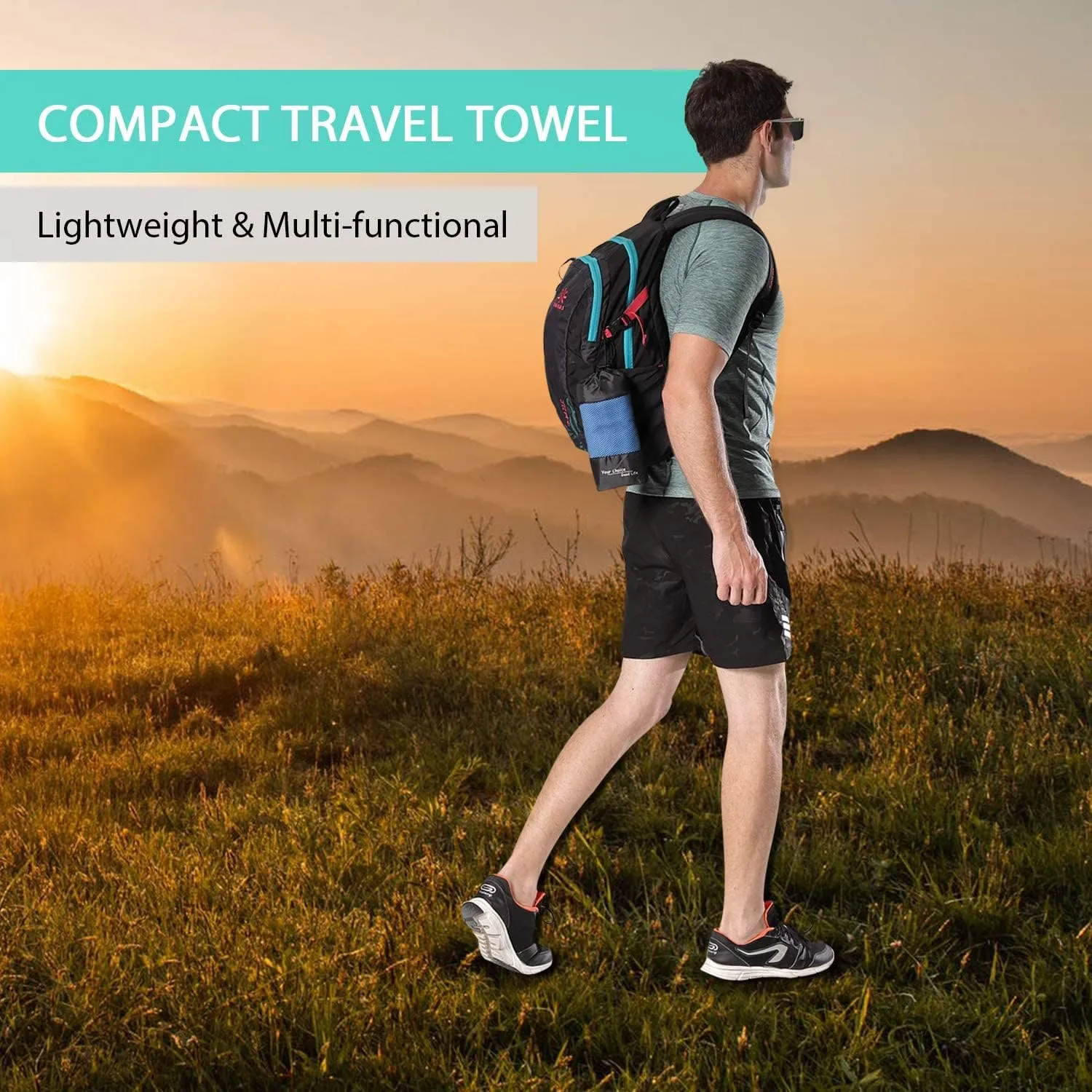 Your Choice Quick Dry Towel - Super Absorbent Microfiber for Gym, Travel, Camping | Ultra Compact & Lightweight