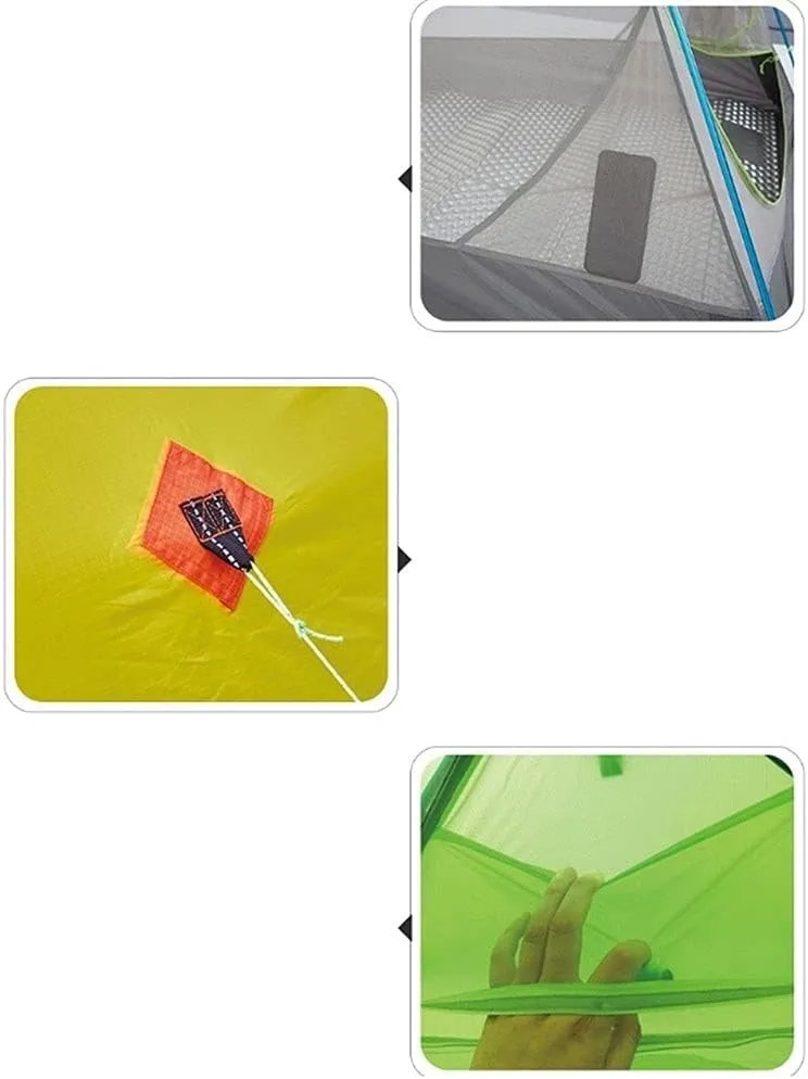 YYDS Tents for Camping Easy Set Up Camping Tent Waterproof Double Layer Tent Hiking Cycling 2 Person Camping Tents (Color : Red)