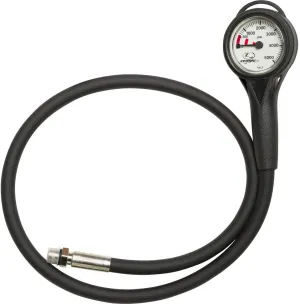 Zeagle Slimline Pressure Gauge Imperial, 32" (81.3cm) Hose