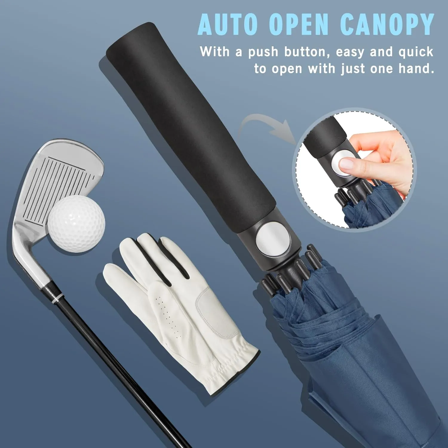 ZOMAKE Large Golf Umbrella for Rain Heavy Duty,Big Golf umbrellas Windproof,51/54/62/68 Inch Extra Large Oversized Umbrella